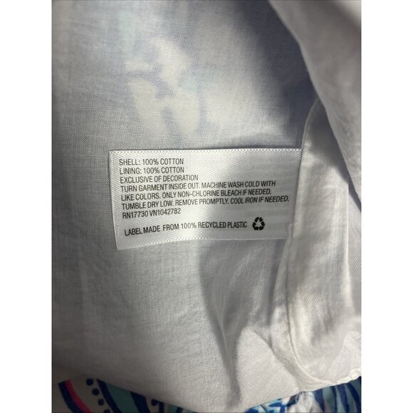 Lilly Pulitzer x Target Blue Shift Dress Women's Size 4 New FLAWED READ - Picture 9 of 12